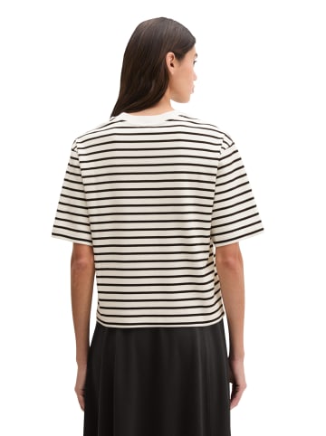 Marc O'Polo Gestreiftes T-Shirt relaxed in Weiß
