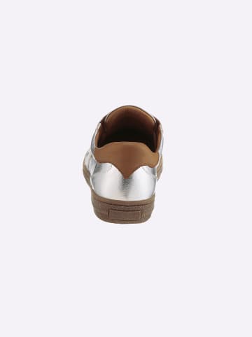 Andrea Conti Sneaker in silberfarben-cognac