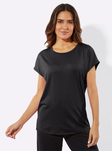 Sieh an! Rundhalsshirt in schwarz