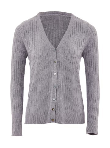 zitha Strickjacke in Grau Melange