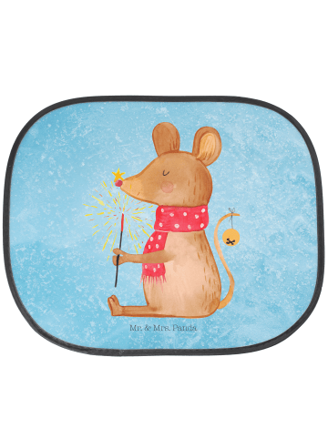 Mr. & Mrs. Panda Auto Sonnenschutz Maus Weihnachten ohne Spruch in Eisblau