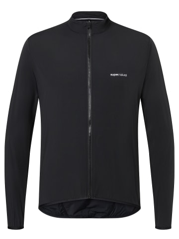 super.natural Merino Windbreaker in schwarz