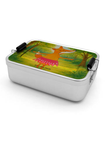 Mr. & Mrs. Panda Brotbox Fuchs Ballerina Design ohne Spruch in Weiß