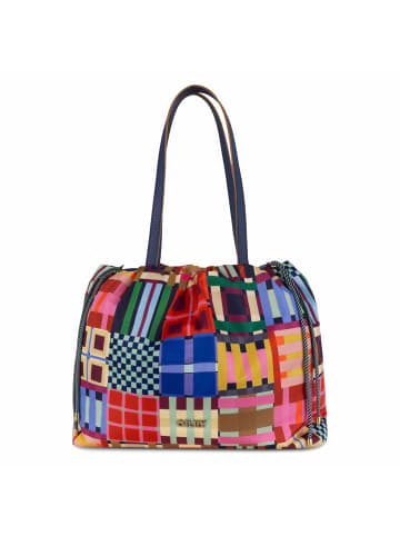 Oilily Tartan Tape Skar Shopper Tasche 36 cm in wedgewood