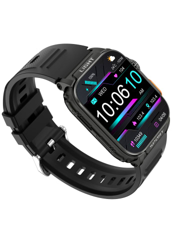 Platyne Multifunktionale Smartwatch in Schwarz