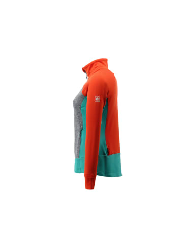 Jack Wolfskin Jacke Sky Peak HDD Hybrid Nature Tech Fleece in Orange