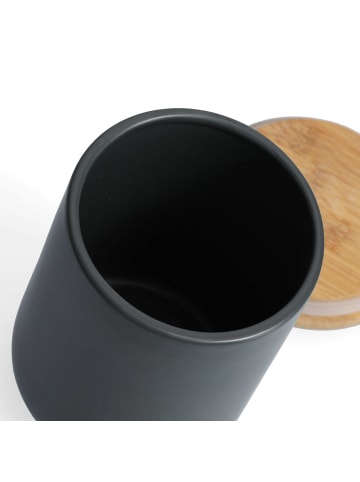 Zeller Present Keramikglas in anthrazitfarben