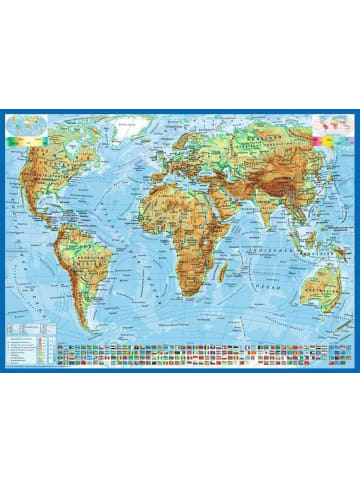 Ravensburger Kinderpuzzle 13097 Puzzle Politische Weltkarte 300 Teile 9+