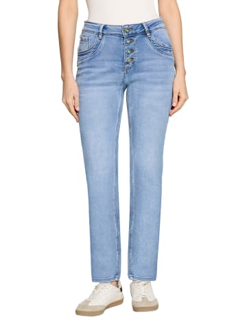 CARTOON Boyfriend-Jeans im Vintage-Look in Blau