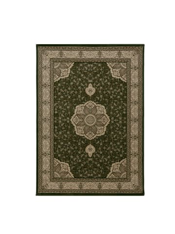 KADIMA DESIGN Teppich Kurzflor Boho Vintage Look Polypropylen Gewebt in Grün