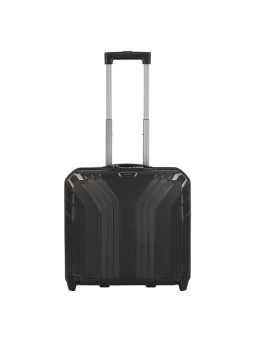 travelite Elvaa 2 Rollen Businesstrolley 44 cm Laptopfach in schwarz