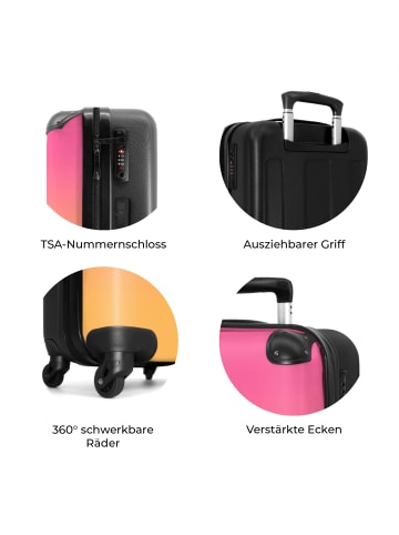 NoBoringSuitCases Suitcase, Handgepäck, Koffer, Trolley, Reisekoffer Weißes Einhorn-Design