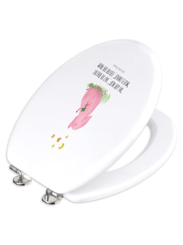 Mr. & Mrs. Panda Klodeckel Schwein Glück mit Spruch in Weiß