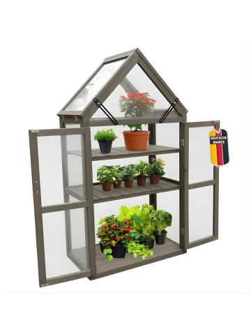 Coemo Gewächshaus Jan für Balkon in Grau