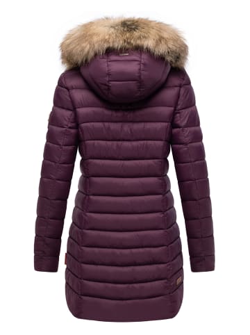 Marikoo Steppmantel Rose-Stepp in Aubergine