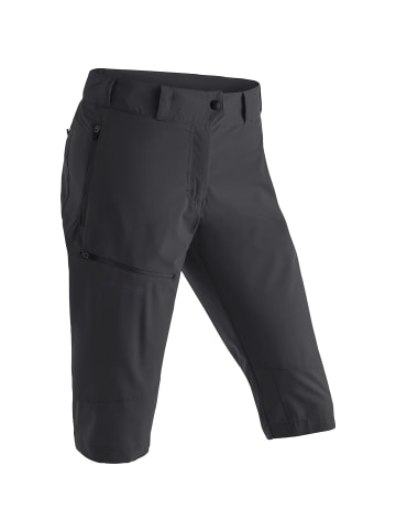 Maier Sports Caprihose Latit in Schwarz