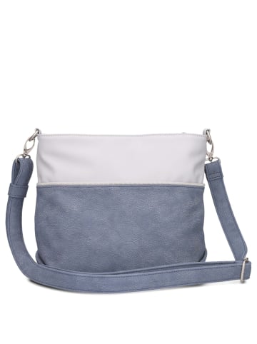 Zwei Jana J8 - Schultertasche 27 cm (papaya) in nubuk-sky