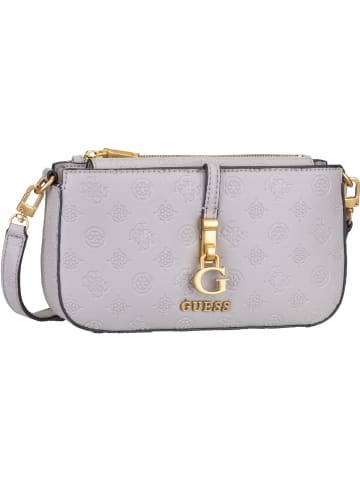 Guess Umhängetasche James Logo Mini Double Zip Crossbody in Taupe Logo