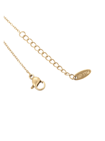 faina Women Thin Chain Link Bracelet in Gold White