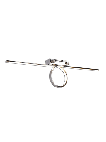 näve LED Deckenleuchte "LOOP" in chrome - (L)75 cm x (B)5 cm x (H)18.5 cm - EEK G