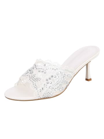 Ital-Design High-Heel Sandalette in Weiß