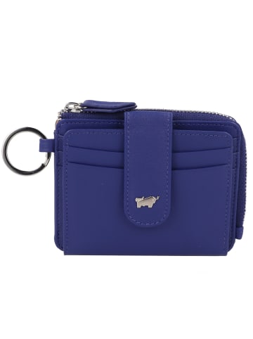 Braun Büffel Joy Kreditkartenetui RFID Schutz Leder 11 cm in indigo violet