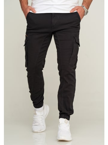 Jack & Jones Cargohose - OLLIE JJARIS CARGO PANTS in Black