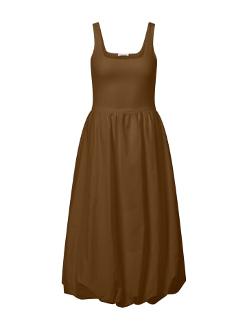 Rich & Royal Midikleid in braun - 0001