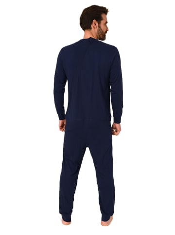 NORMANN Pflegeoverall langarm Reißverschluss Rücken und Bein - 88577 in blau