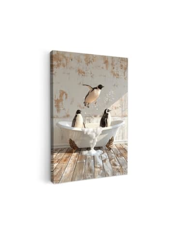 MuchoWow Leinwand bilder Pinguine (BxH)