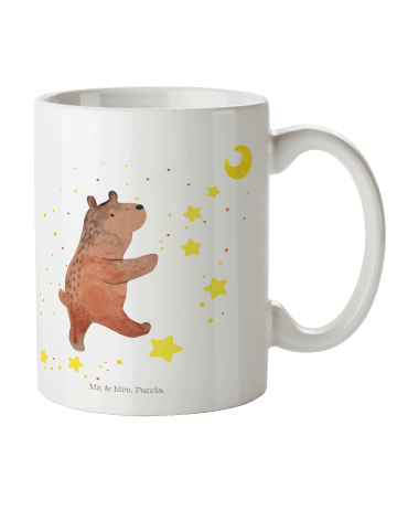 Mr. & Mrs. Panda Kindertasse Bär Träume ohne Spruch in Weiß