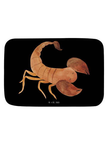 Mr. & Mrs. Panda Badematte Sternzeichen Skorpion ohne Spruch in Schwarz