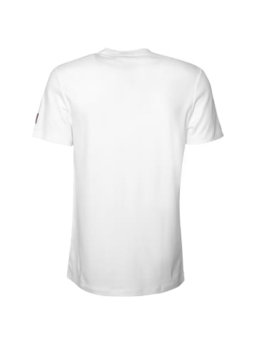 Roberto Geissini Stitched Skull T-Shirt Weiß Orange