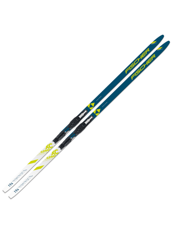 Fischer Langlauf Ski-Set in blau