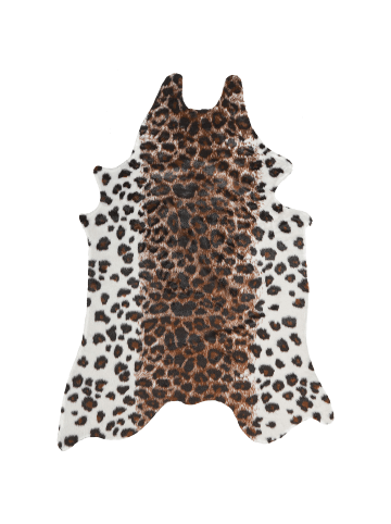 Beliani Schaffell BOGONG in Braun/Schwarz/Weiß - (W) 150 x (H) 1 x (L) 200 cm