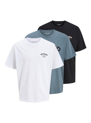 JACK & JONES PLUS 3er-Pack T-shirt in Black