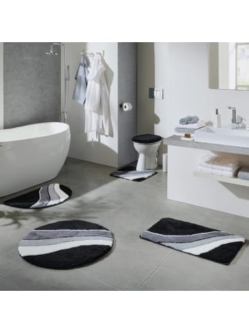Erwin Müller Badematte Veria in grau-schwarz