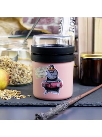 Geda Labels Food to go Becher  HP Hogwarts Express Watercolor in Rosa - 500ml