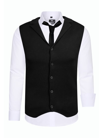 Rusty Neal Hemd mit Weste und Krawatte 3er Set in Weiß