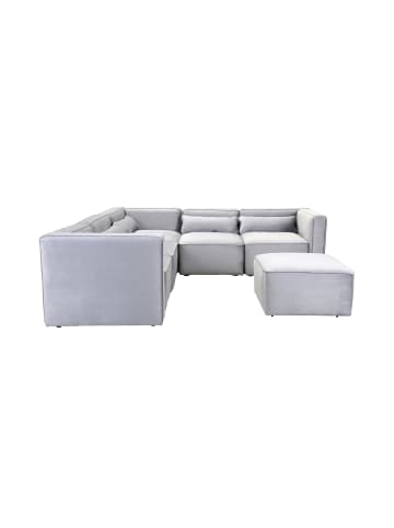 Kayoom Hocker Polsterhocker Presley in silber - grau