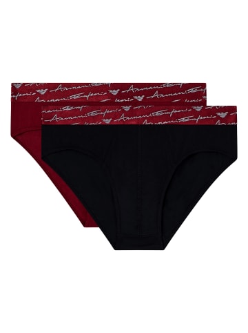 Emporio Armani 2er Pack Brief in Rot