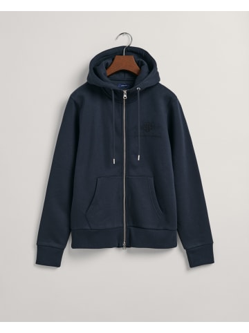 Gant Kapuzensweatjacke in Evening Blue