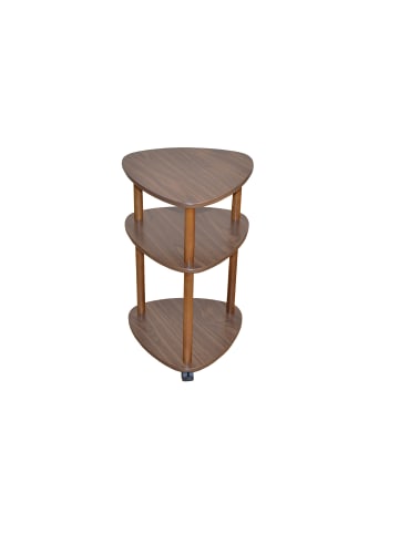 möbel-direkt Rollregal mit 3 Böden Franz in braun