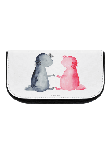 Mr. & Mrs. Panda Beauty Bag Axolotl Liebe ohne Spruch in Weiß