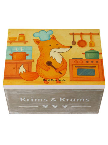 Mr. & Mrs. Panda kiste holz Fuchs Koch Design ohne Spruch in Weiß