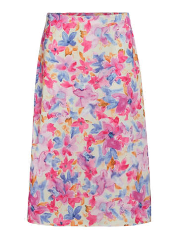 Vila Rock Midi Allover Print geblümt elegant in Rot
