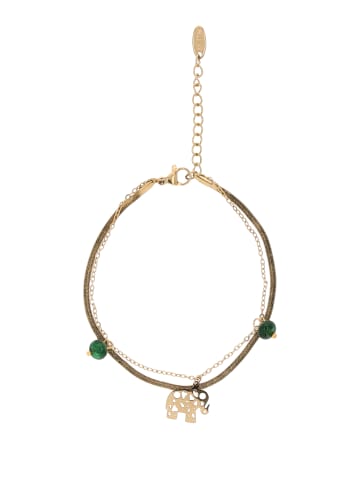 usha FESTIVAL Women Bracelet With Lobster Clasp in Gold Emerald