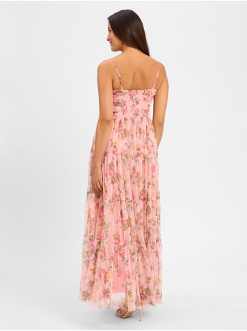 Marie Lund Kleid in rosa mehrfarbig - 0002