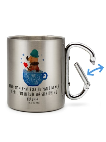 Mr. & Mrs. Panda Thermobecher Nachtfalter Schaumbad mit Spruch in Silber