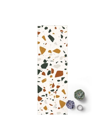 WALLART Vinyl-Teppich - Detailliertes Terrazzo Muster Livorno in Braun